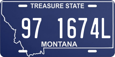 MT license plate 971674L
