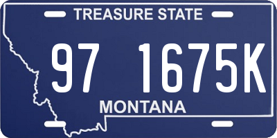 MT license plate 971675K
