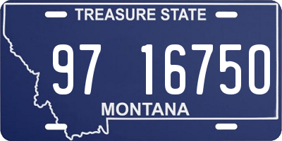 MT license plate 971675O