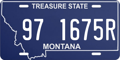 MT license plate 971675R