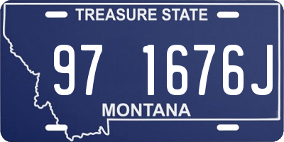 MT license plate 971676J