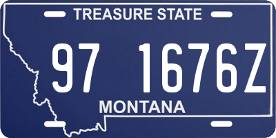 MT license plate 971676Z