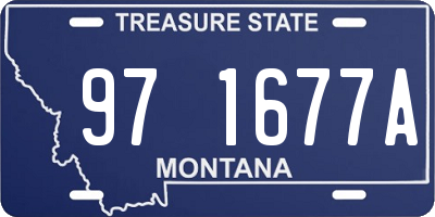 MT license plate 971677A