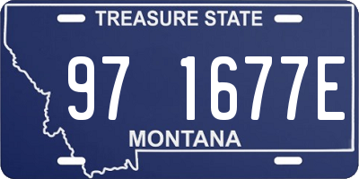 MT license plate 971677E