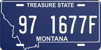 MT license plate 971677F