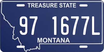 MT license plate 971677L