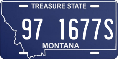 MT license plate 971677S