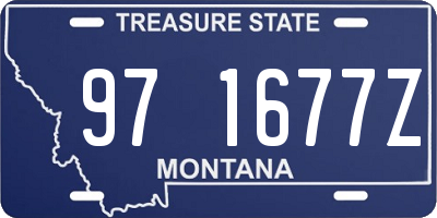 MT license plate 971677Z