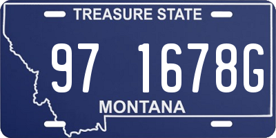 MT license plate 971678G