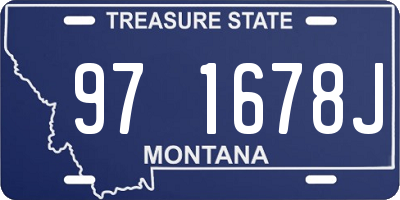 MT license plate 971678J