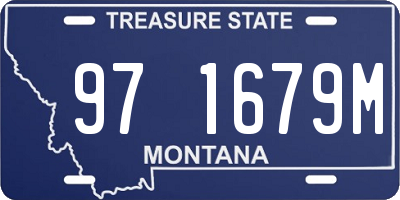 MT license plate 971679M