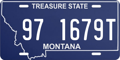MT license plate 971679T