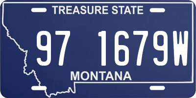 MT license plate 971679W