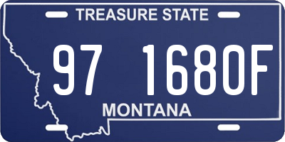 MT license plate 971680F