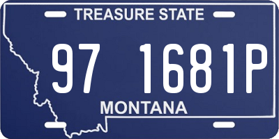 MT license plate 971681P