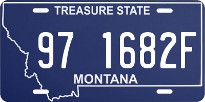 MT license plate 971682F