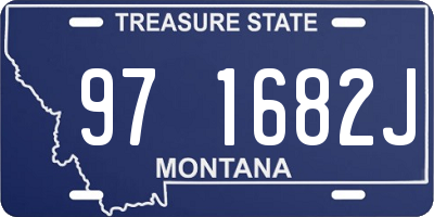 MT license plate 971682J