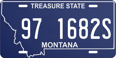 MT license plate 971682S