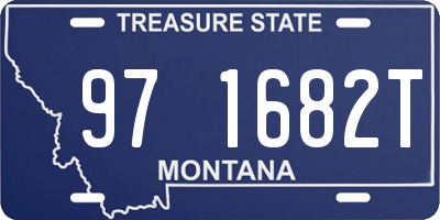 MT license plate 971682T