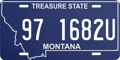 MT license plate 971682U