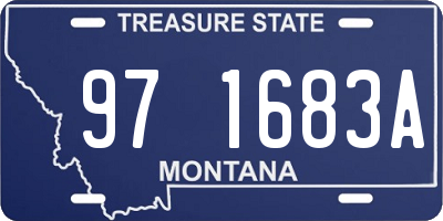 MT license plate 971683A