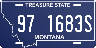 MT license plate 971683S