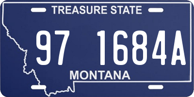 MT license plate 971684A