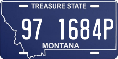 MT license plate 971684P