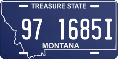 MT license plate 971685I