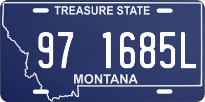 MT license plate 971685L
