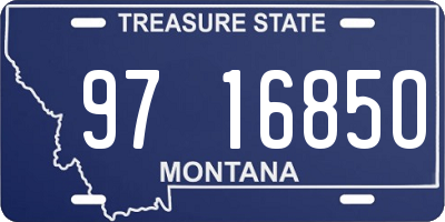 MT license plate 971685O