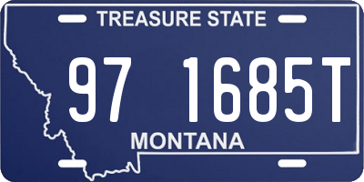 MT license plate 971685T