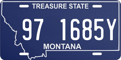 MT license plate 971685Y