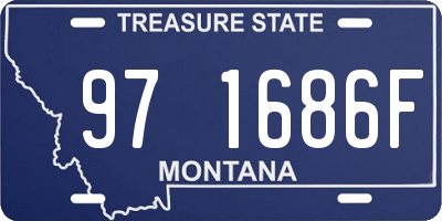 MT license plate 971686F