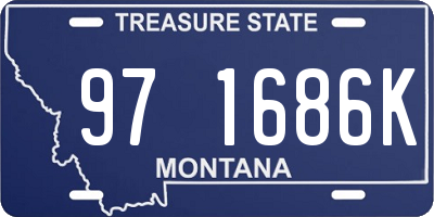 MT license plate 971686K