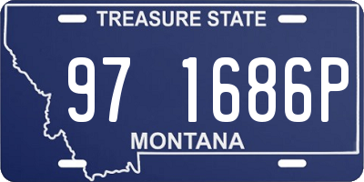 MT license plate 971686P