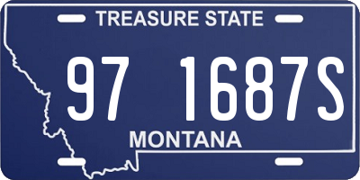 MT license plate 971687S