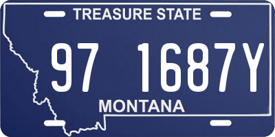 MT license plate 971687Y