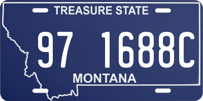 MT license plate 971688C