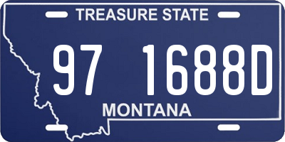MT license plate 971688D