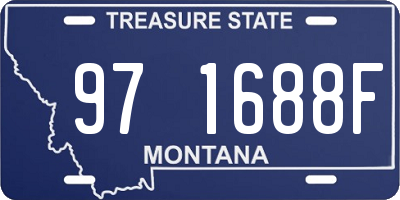 MT license plate 971688F