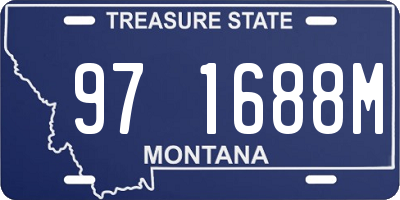 MT license plate 971688M