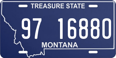 MT license plate 971688O