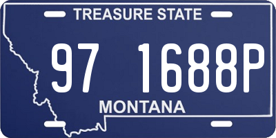 MT license plate 971688P