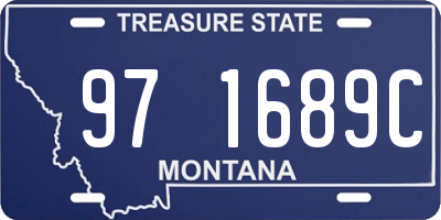 MT license plate 971689C