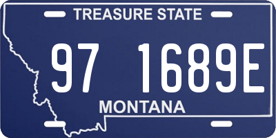 MT license plate 971689E