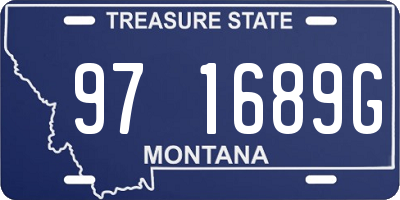 MT license plate 971689G