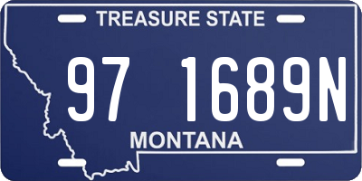 MT license plate 971689N