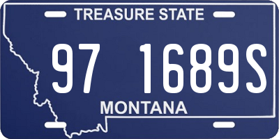 MT license plate 971689S