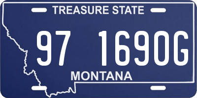 MT license plate 971690G